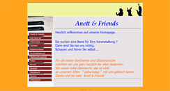 Desktop Screenshot of anettandfriends.de